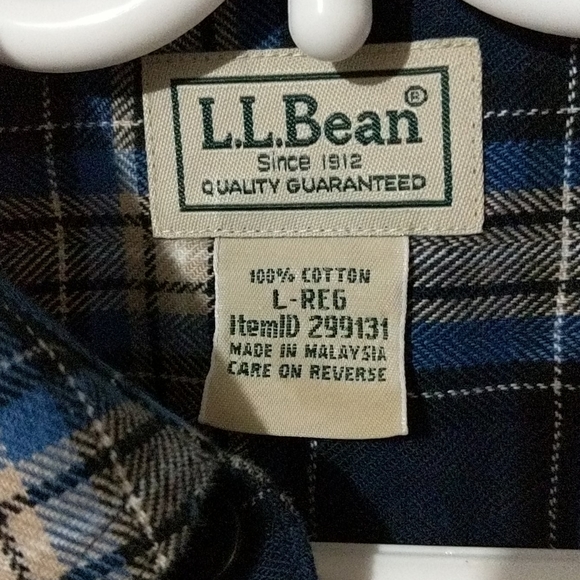 **WANTED - NOT FOR SALE**  L.L.Bean Men's Plaid Flannel Shirt Traditional Fit - Picture 3 of 5